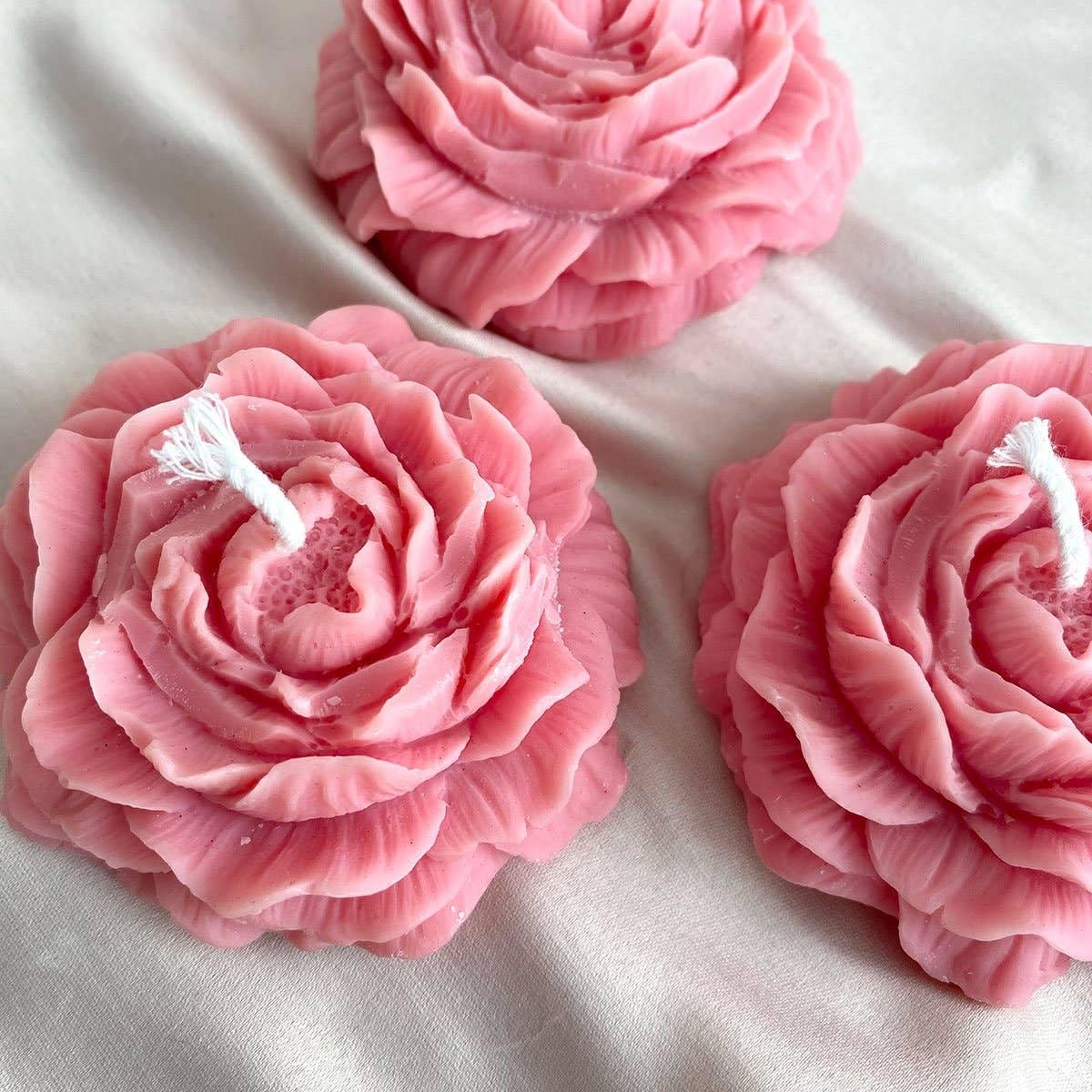 Peony Flower Candle