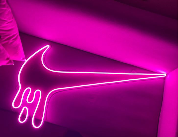 Dripping Swoosh Neon Sign
