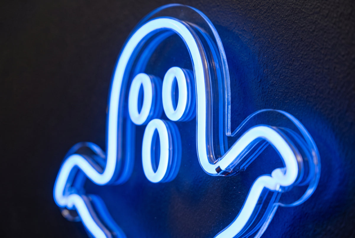 Ghostlight — Neon Ghost Wall Sign