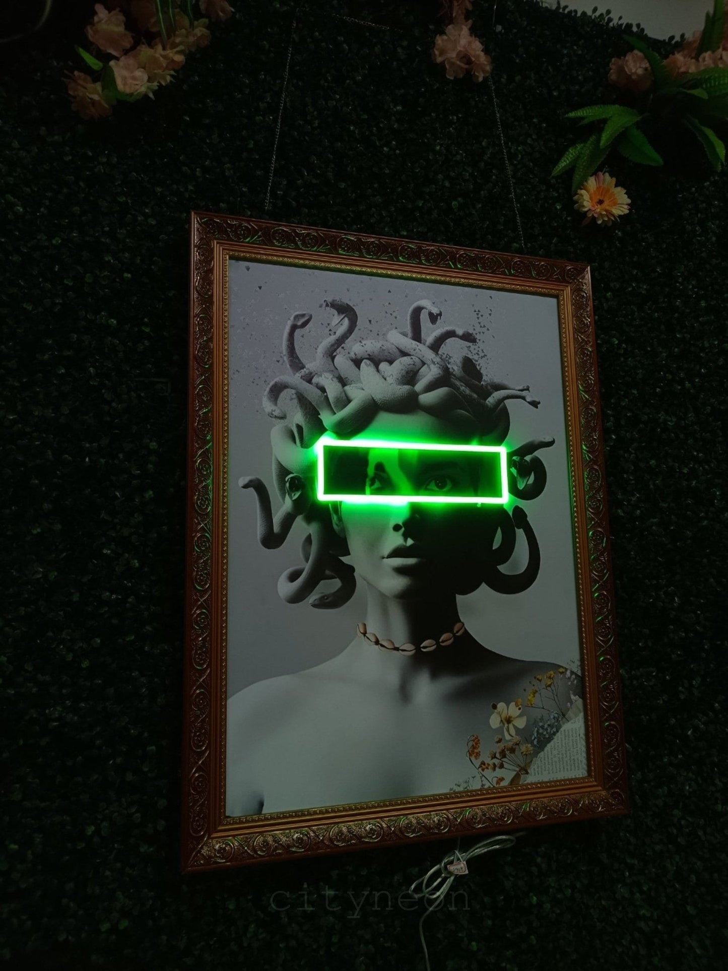 Medusa Neon Painting