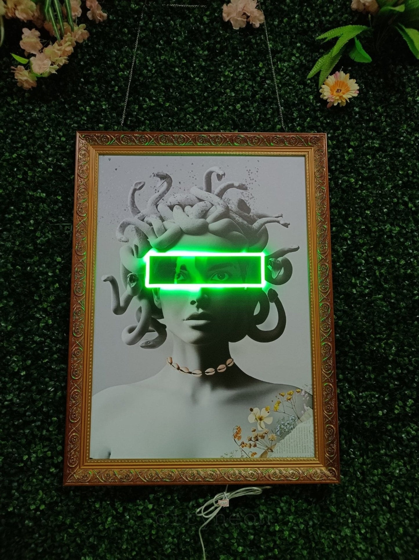 Medusa Neon Painting