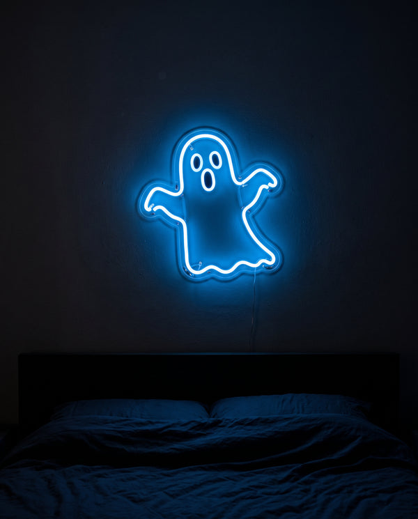 Ghostlight — Neon Ghost Wall Sign