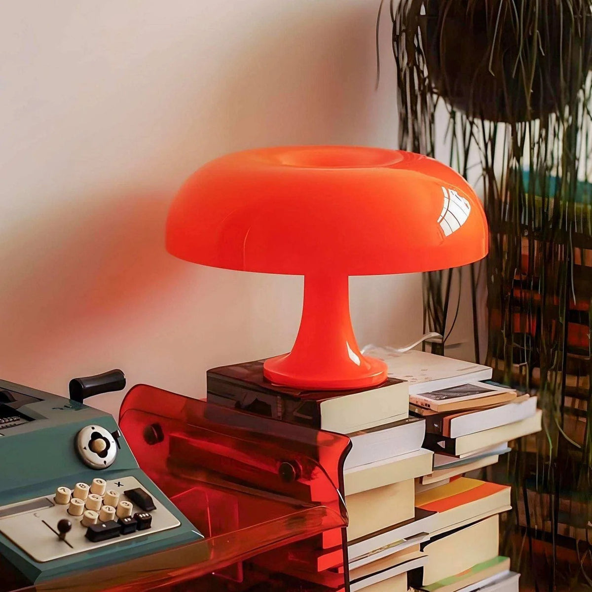 Orange Mushroom Lamp