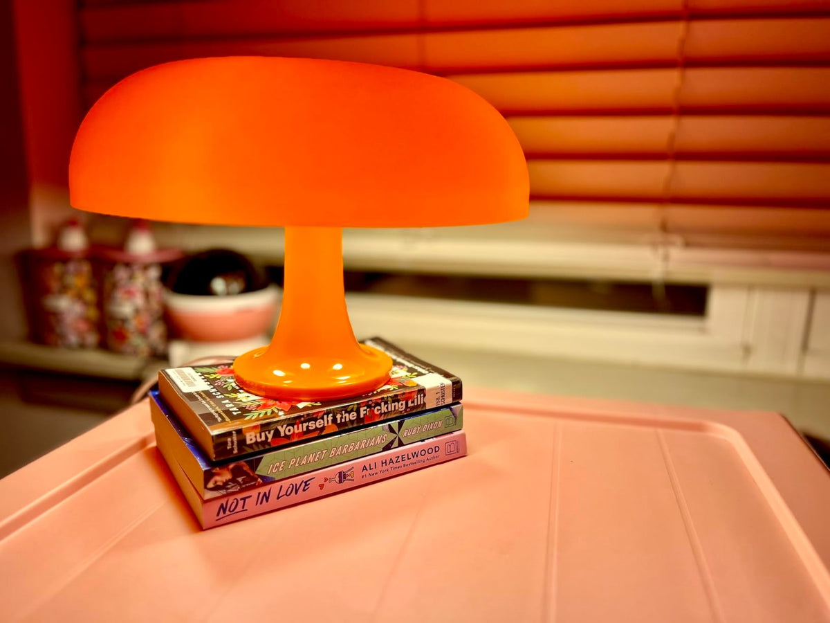 Orange Mushroom Lamp