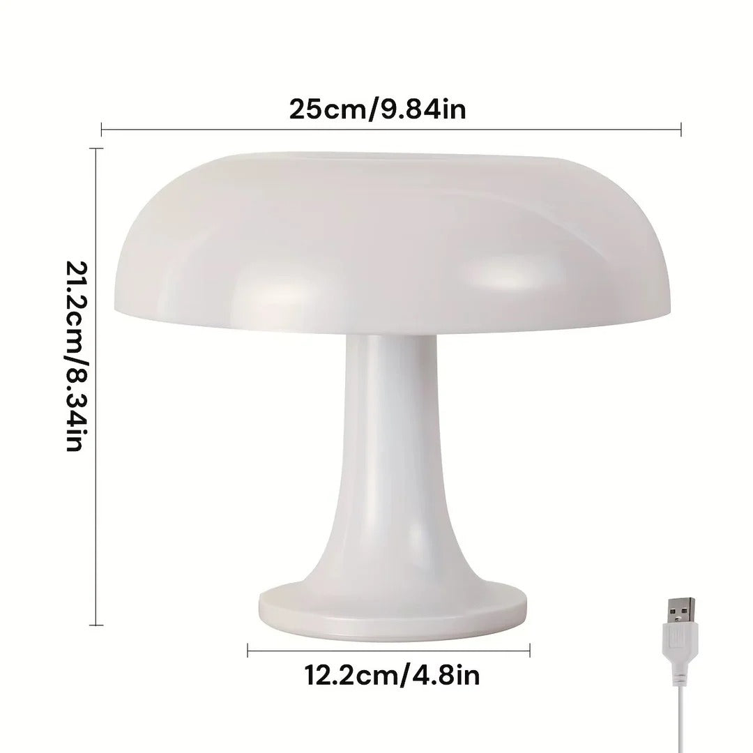 Orange Mushroom Lamp