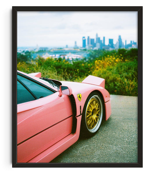 Pink F40 Poster